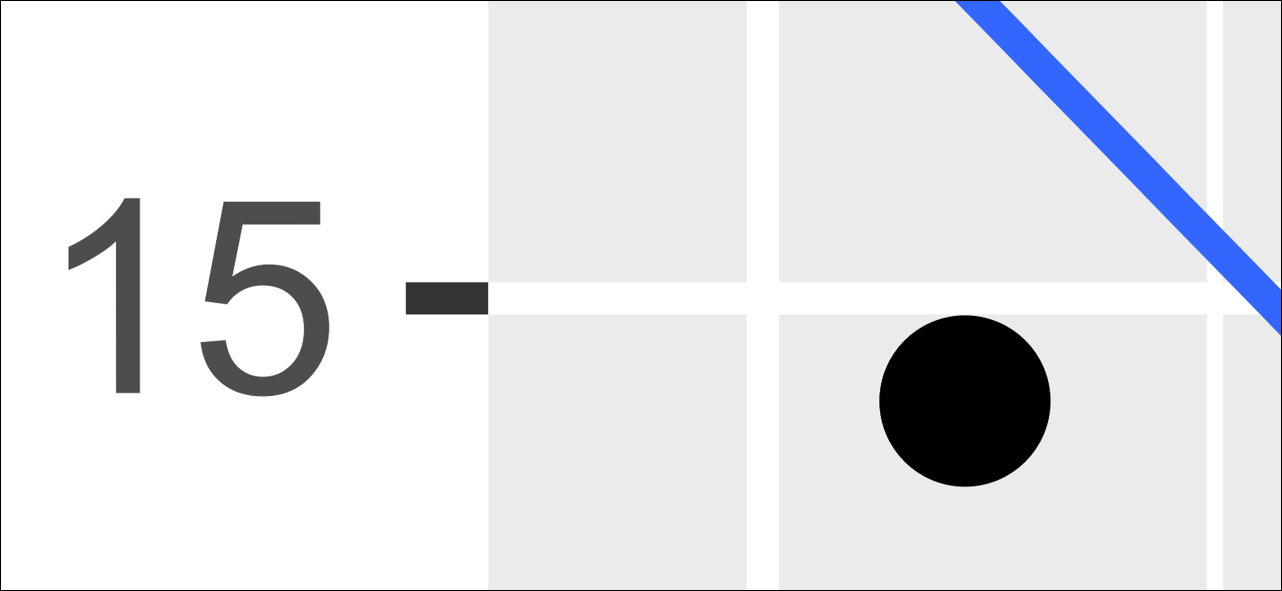 Magnification of a vector graphic.